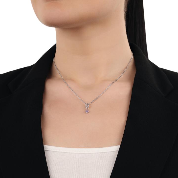 Produktbild Amor Charms für Damen, 925 Sterling Silber, Zirkonia synth. | Februar (Silber 925)