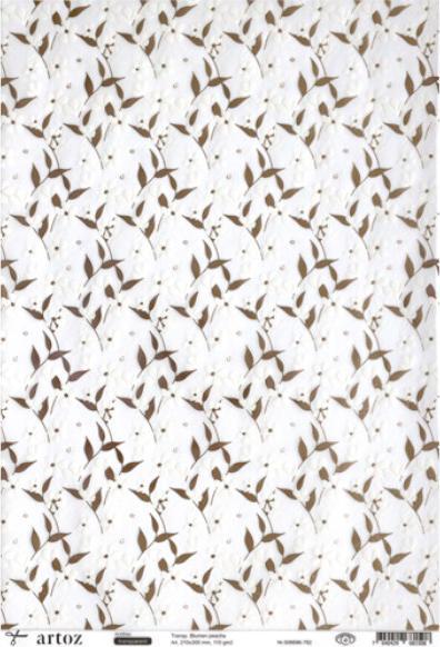 Artoz Aufkleber transparente Blumen Peache