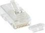 Productafbeelding RJ45 (8P/8C) CAT5E modulaire connector voor ronde kabel met massieve of staande geleiders. Eenheid: (Stekker netwerkkabel)