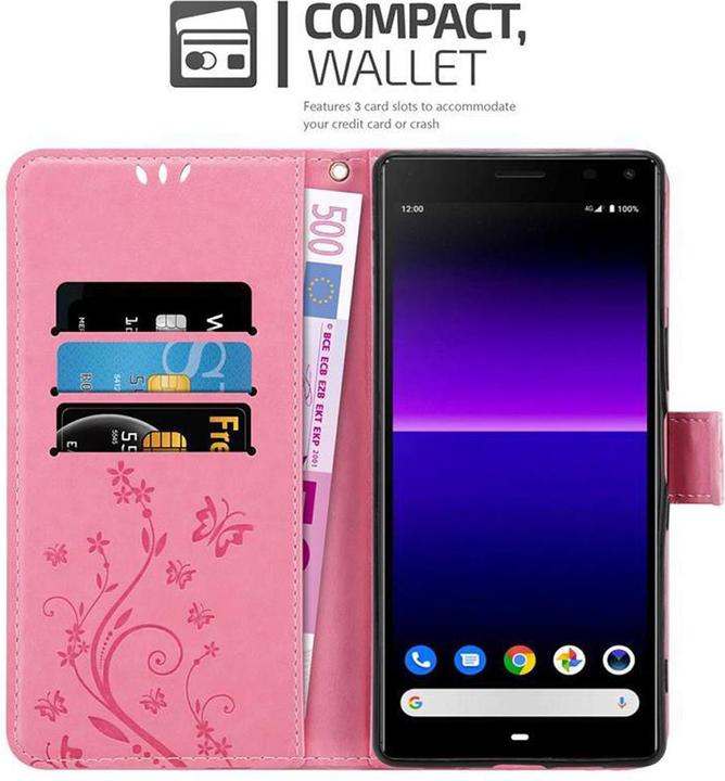 Image du produit Cadorabo Couverture du livre de fleurs (Sony Xperia 8)
