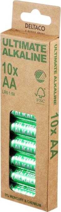 Immagine prodotto Deltaco Batterie alcaline Ultimate, L (10 pz., AA)