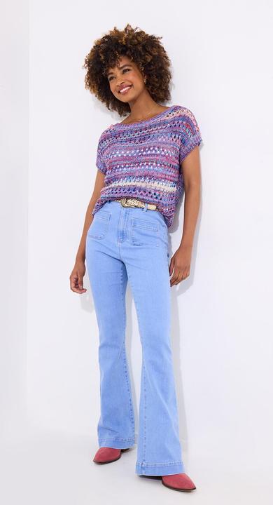 Produktbild Joe Browns Striped Open Knit Jumper (L)
