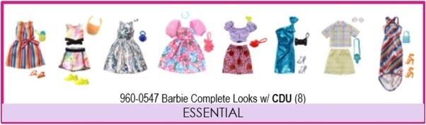 Actual product image Barbie Fashions Outfits ass.