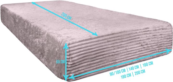 Actual product image Aspero 2 Parana striped flannel fitted sheets - 9061 (200 x 200 cm)