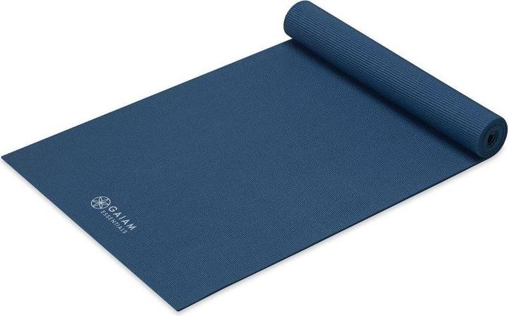 Gaiam Essentials Yogamatte 6 mm mit marineblauem Hund
