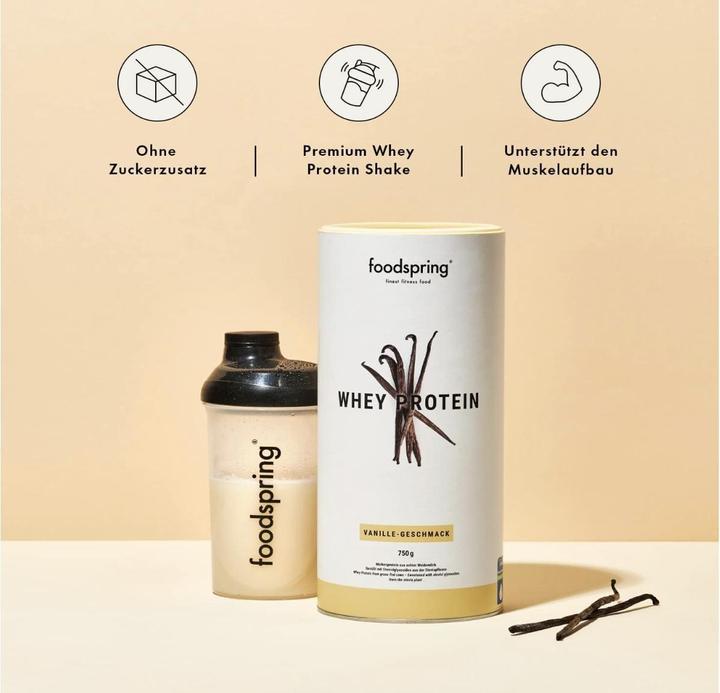 Actual product image Foodspring whey protein (Vanilla, 1 pcs., 750 g)
