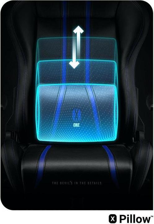 Immagine prodotto Diablo Sedia da gioco X-One 2.0 Gaming Chair Normal, nero-blu