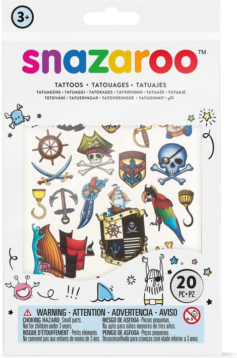 Image du produit Snazaroo Accessoires de tatouage Pirates, 20 pièces