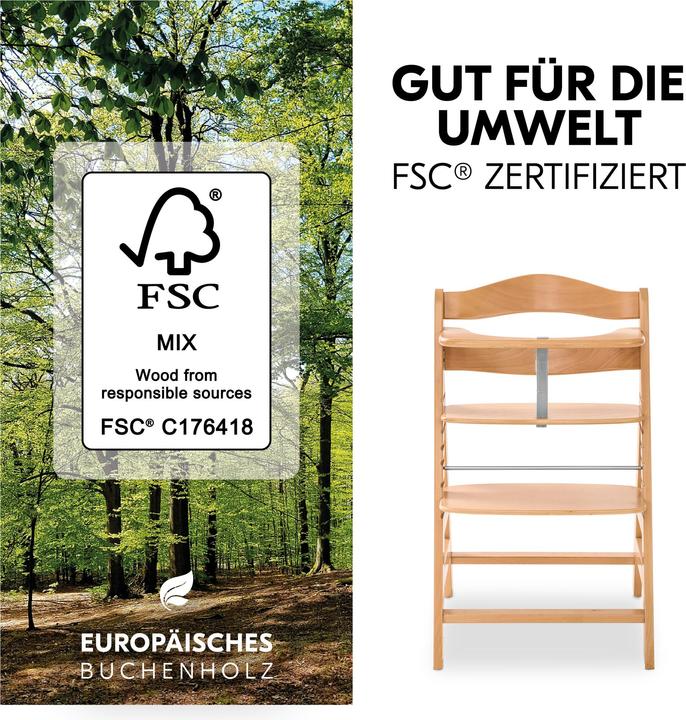 Actual product image Hauck Alpha Newborn Set Pre Nature (Highchair)