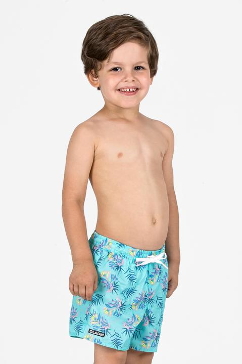 Image du produit Olaian Short de bain Garçon - 100 Palm turquoise (5, 6)