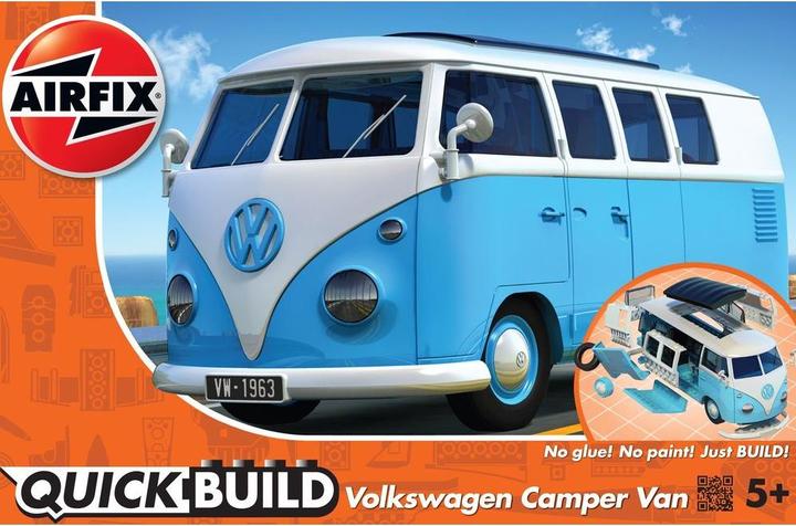 Produktbild Airfix Bausatz VW Bus Camper Van, blau Quick Build