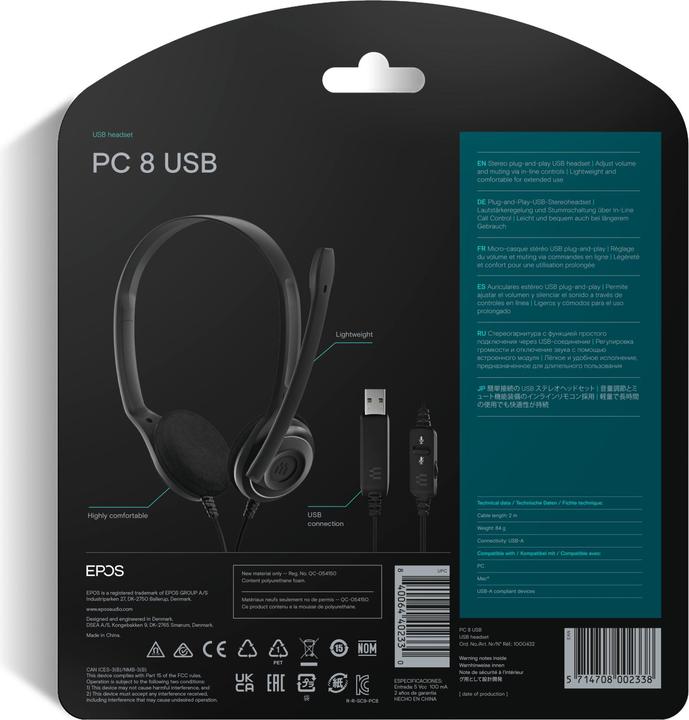 Produktbild EPOS PC 8 (Kabelgebunden, USB-A)