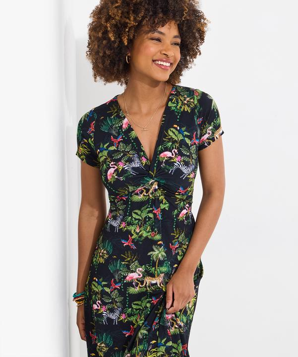 Produktbild Joe Browns Animal Print Short Sleeve Jersey Knee-Length Dress (14)