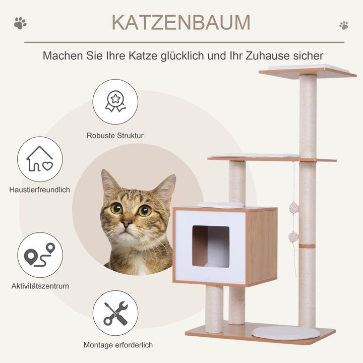 Produktbild Jamb Katzenbaum (120 cm, Natur/Weiss)