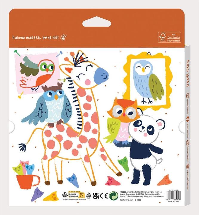 Actual product image Magni Figure wax crayons owl (Multicoloured, 12 x)