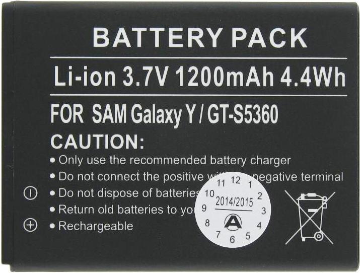 Image du produit Samsung Batterie du Galaxy Y, GT-S5360, EB454357VU