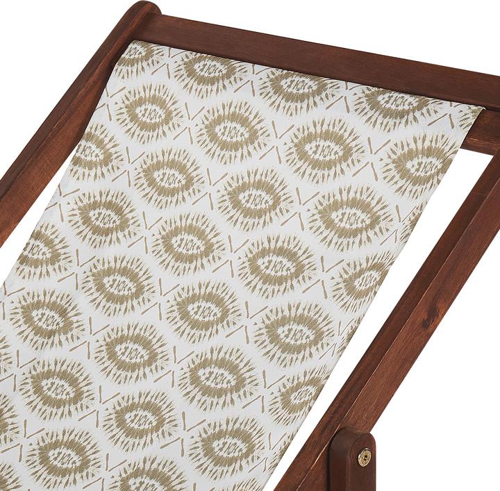 Immagine prodotto Beliani Set di 2 fodere in tessuto per lettini da giardino ANZIO / AVELLINO con motivo boho sabbia beige