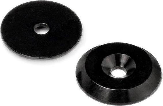 Produktbild HB Racing Alu Fluegel-Halter Scheiben (Schwarz/2st)