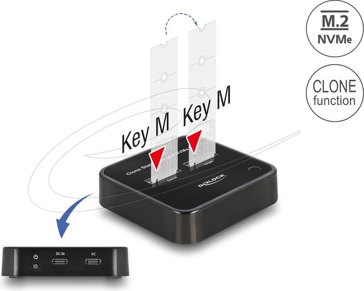 Produktbild Delock Docking- und Klonstation