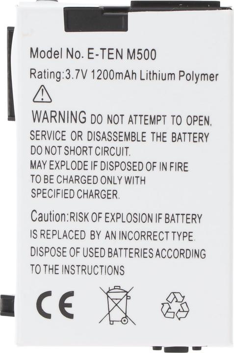 Image du produit AccuCell Batterie Typhoon MyGuide E-TEN M500, M600