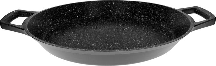 Actual product image Cheffinger Paella pan with non-stick coating in marble look 32cm (28 cm, Paella pan, Aluminium)