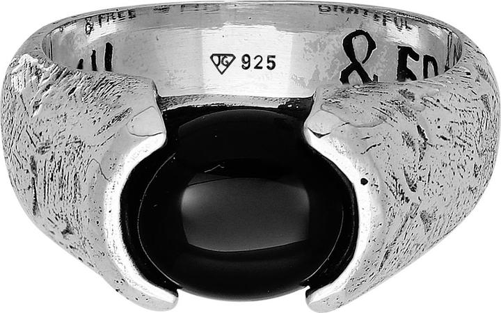 Produktbild Haze & Glory Ring Liberty - Schwarzer Onyx 925 Silber (56, 925 Silber)