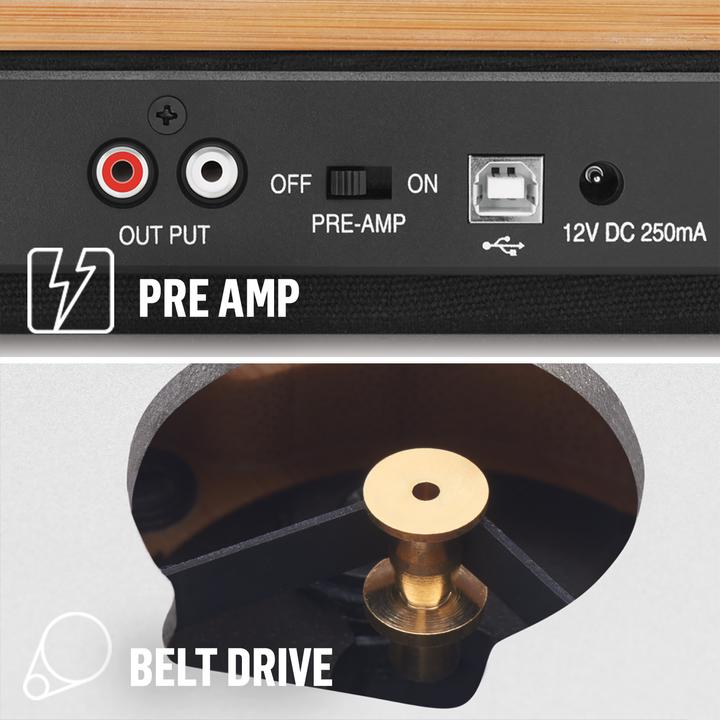 Actual product image House of Marley Stir It Up Wireless Turntable + Get Together 2 (Manual)