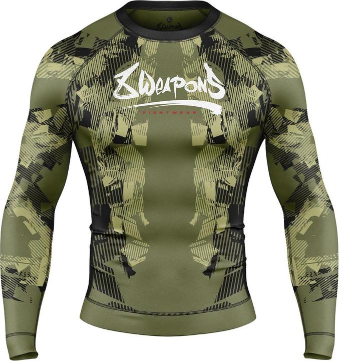 Immagine prodotto 8Weapons 8 WEAPONS Rashguard, L/S, Hit 2.0, olive-black, M (M)