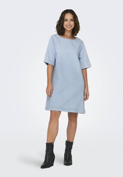 Immagine prodotto Only Abito corto in denim dalla vestibilità voluminosa e dallo scollo rotondo (S)