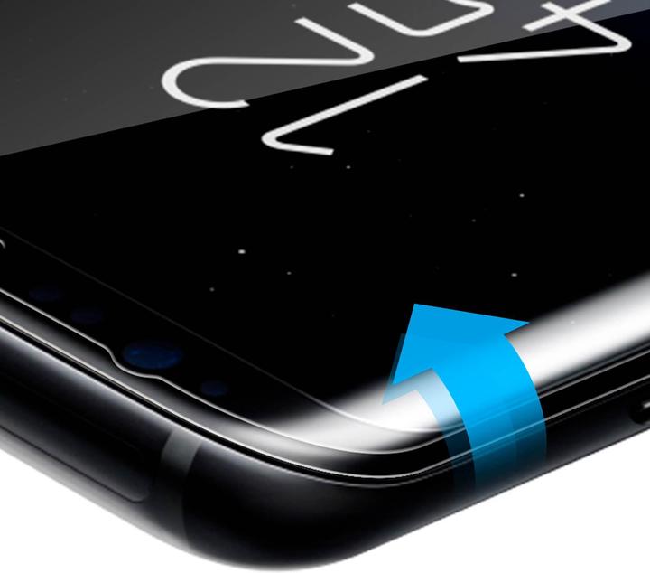 Actual product image Avizar Crystal clear film, glass screen protector (1 Piece, Samsung Galaxy S8+)