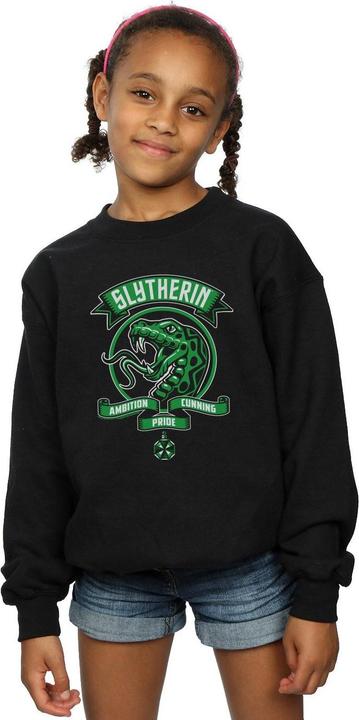 Actual product image Girls Slytherin Toon Crest Sweatshirt (128)