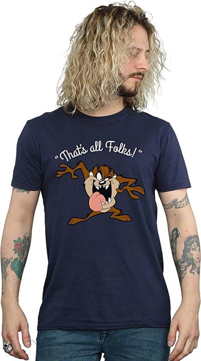 Produktbild Looney Tunes That's All Folks Taz TShirt aus Baumwolle (XXL)