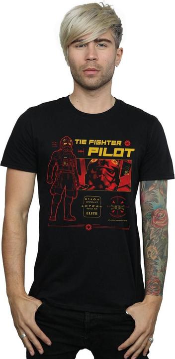 Actual product image Star Wars Mens Tie Fighter Pilot T-Shirt (3XL)