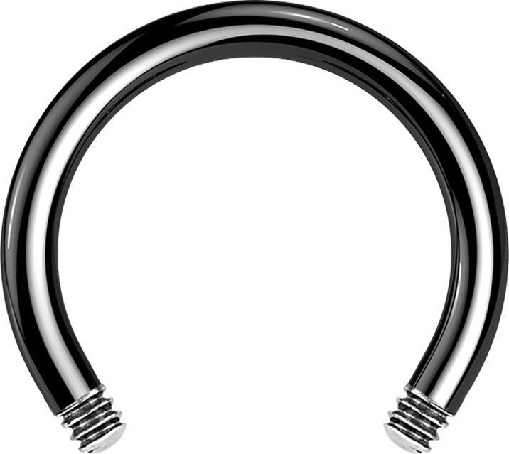 Produktbild Star Piercing Micro Circular Barbell-Stab schwarz (ohne Messing, Chirurgenstahl 316L)