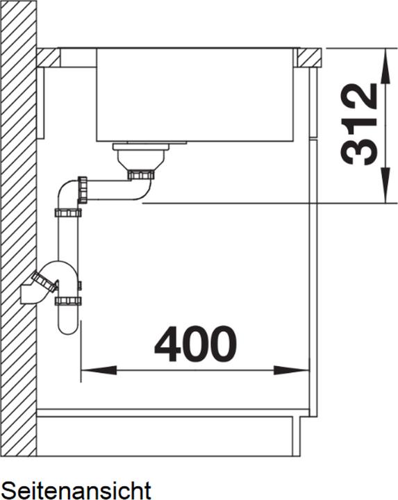 Produktbild Blanco Subline 500-IF/A SteelFrame (Einbauspüle, 54.30 cm, 51 cm)