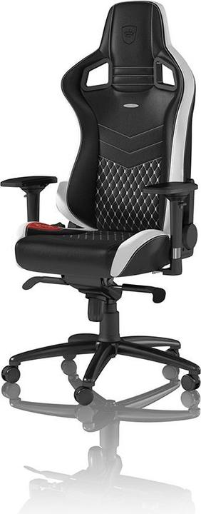 Immagine prodotto noblechairs Sedia da gioco EPIC Sedia da gioco in vera pelle, nero-bianco-rosso
