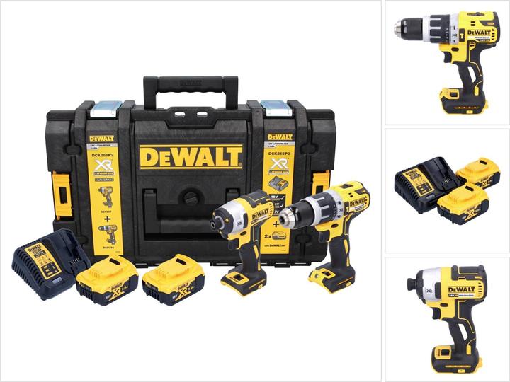 Actual product image DeWalt DCK266P2-QW 18V Combo Kit (Rechargeable battery operated)