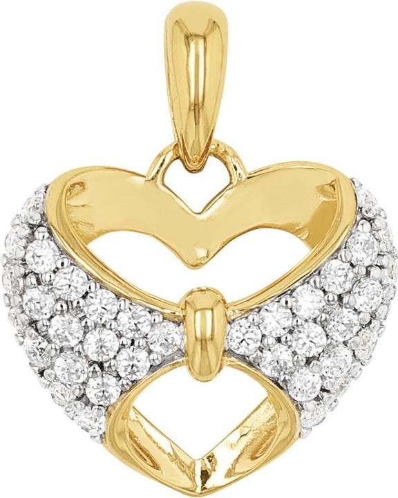 Image du produit Amor Pendentif pour femme, argent sterling 925, zirconium synth. | coeur (Argent 925)