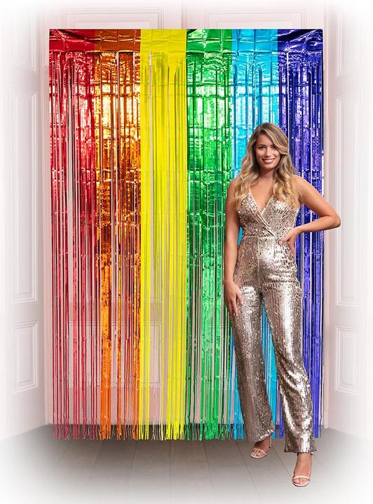 Productafbeelding Boland Folienvorhang metallic Regenbogen 200x100cm