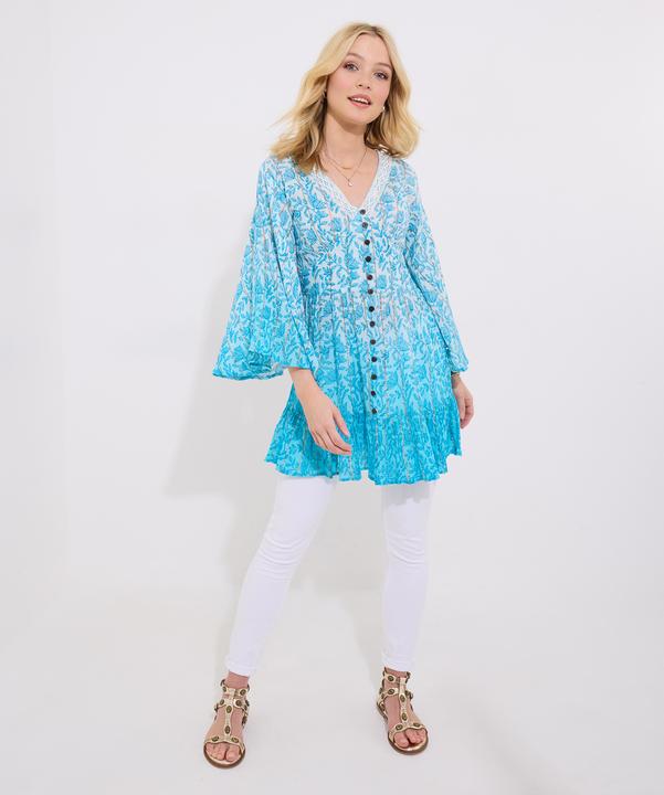 Produktbild Joe Browns Ombre Shimmr Detail Button-Down Boho Blouse (18)
