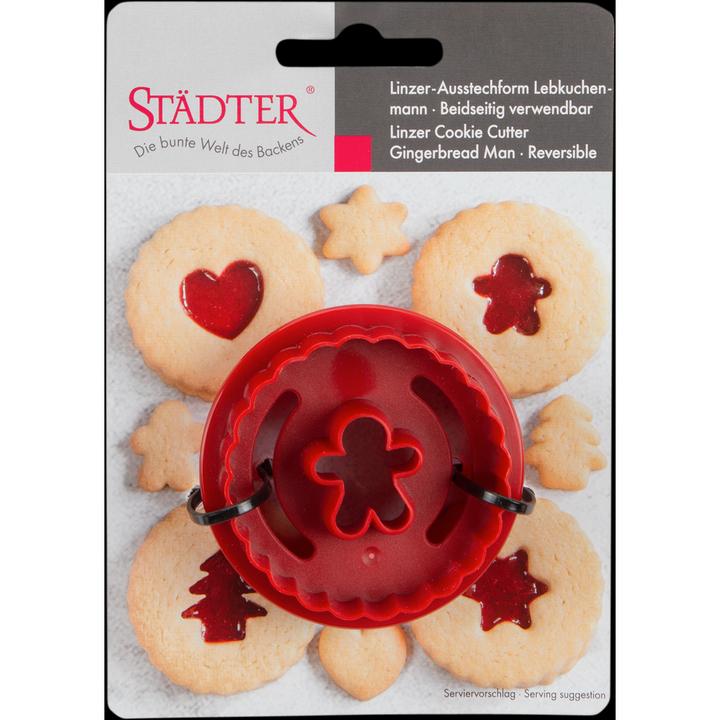 Image du produit Städter Emporte-pièce 2 en 1 Bonhomme de pain d'épice ondulé