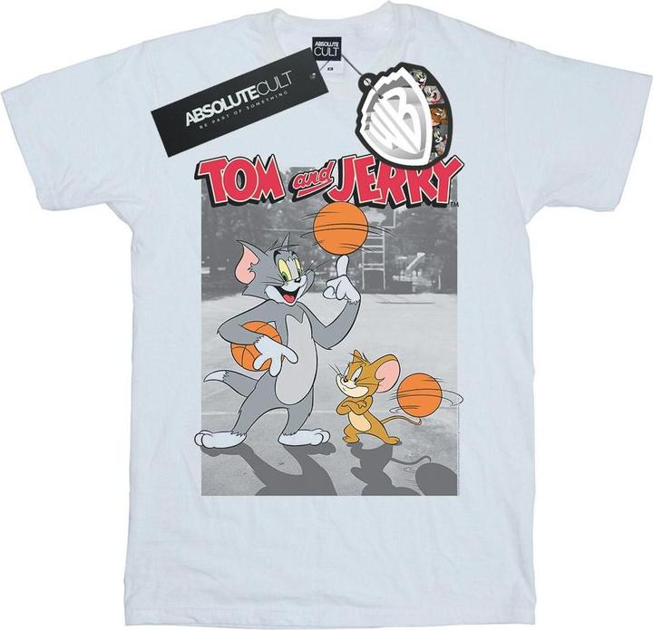 Actual product image Tom & Jerry Girls Basketball Buddies Cotton T-Shirt (128)
