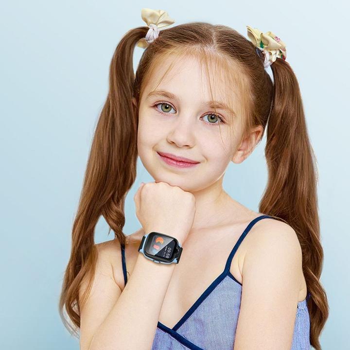 Actual product image Hoco Headphone with microphone smartwatch for kids with call function 4G Y104 blue (4G)