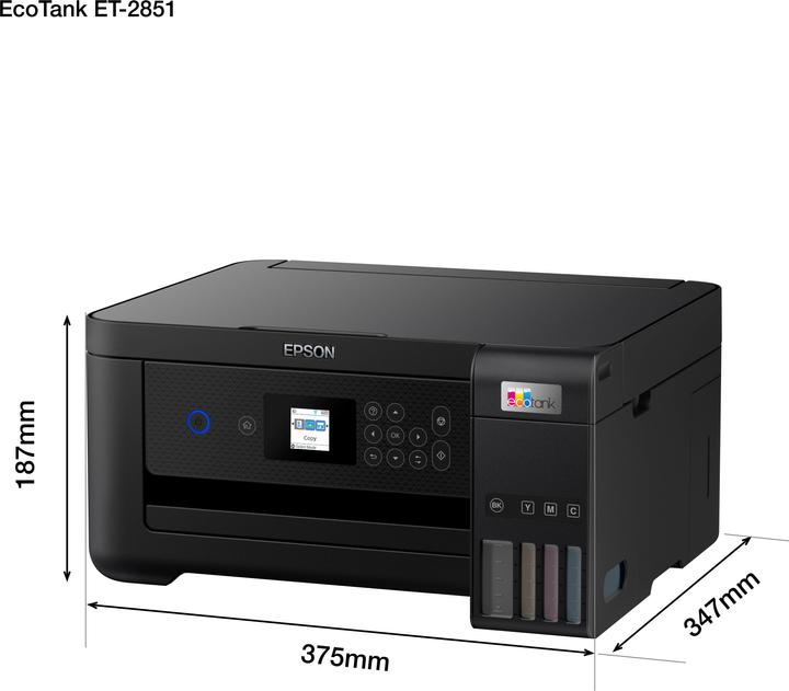 Actual product image Epson EcoTank ET-2851 (Ink, Colour)