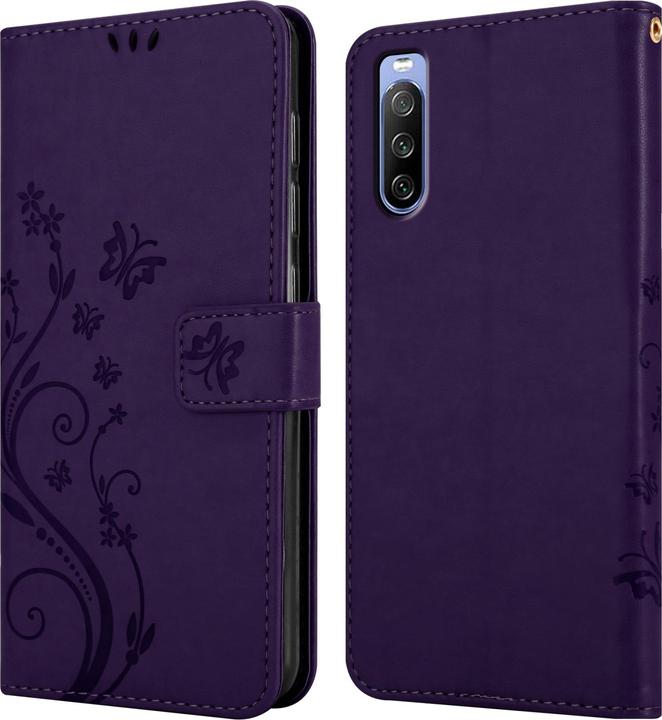 Image du produit Cadorabo Pochette Flower Book (Sony Xperia 10 III)