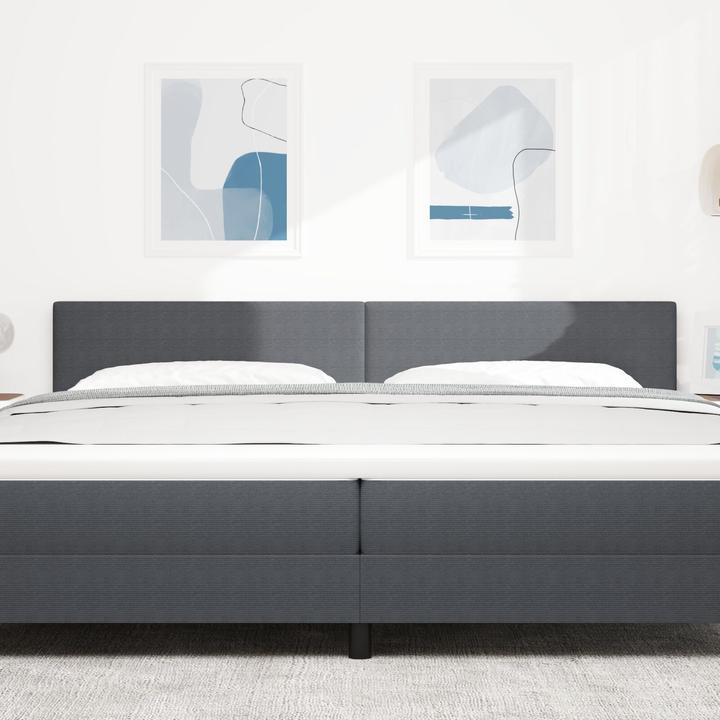 Actual product image VidaXL Headboard Simple design Dark grey 200 cm Cord fabric