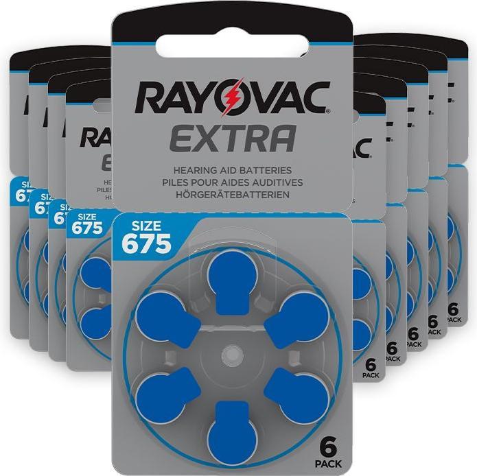 Actual product image Rayovac Extra 675 hearing aid batteries (60 pcs., 675, 640 mAh)