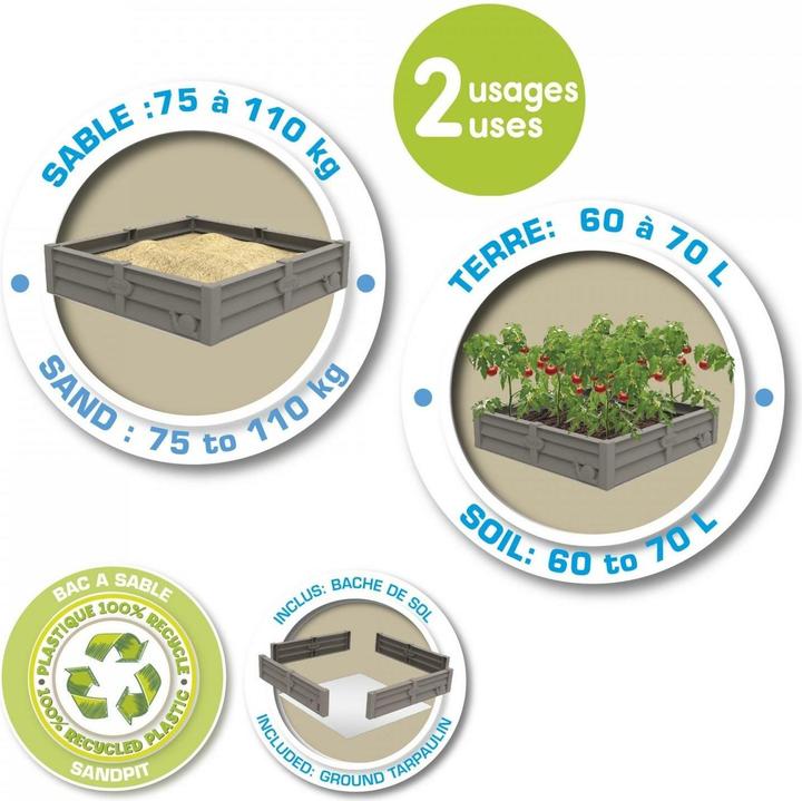 Actual product image Smoby 2-in-1 Square Garden
