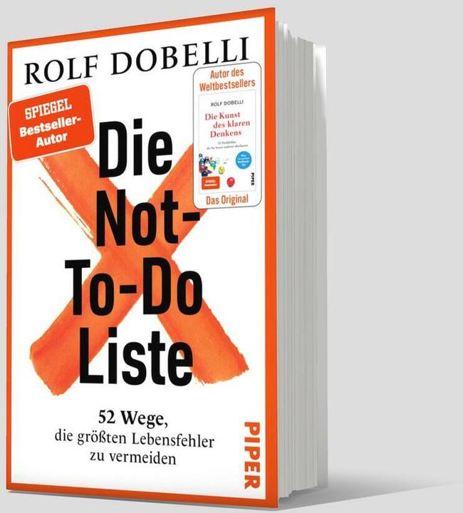 Actual product image Piper Die Not-To-Do-Liste (German, Rolf Dobelli, 2024)