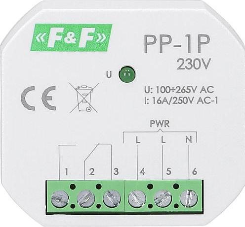 Produktbild Superelektro PP1 230 Elektromagnetisches Relais fDoseneinbau 1 Wechsler